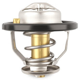 Allmotorparts thermostat replacement closeup showing gasket-ready design for cooling