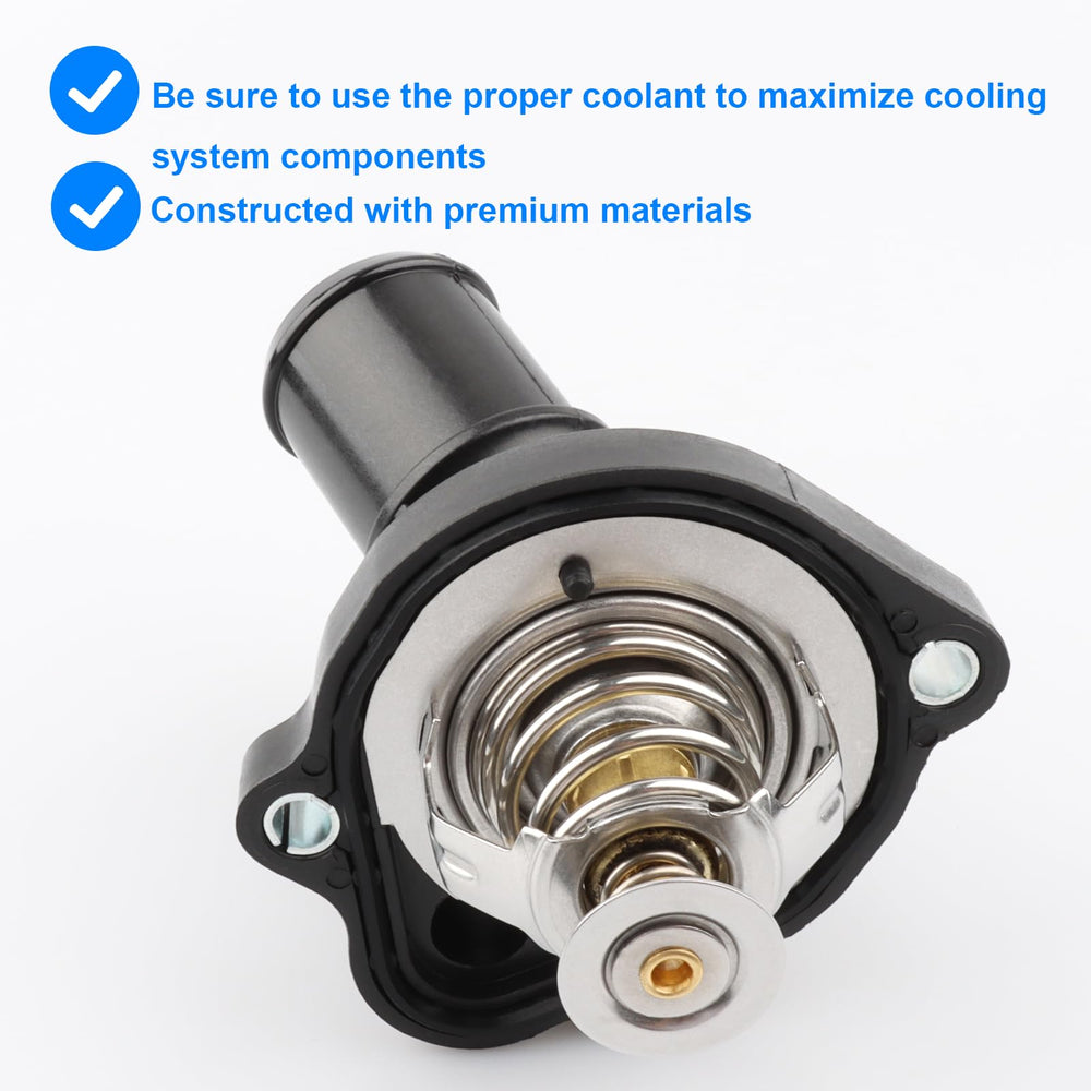 Allmotorparts thermostat housing assembly installed on Ford Escape demonstrates reliable cooling.
