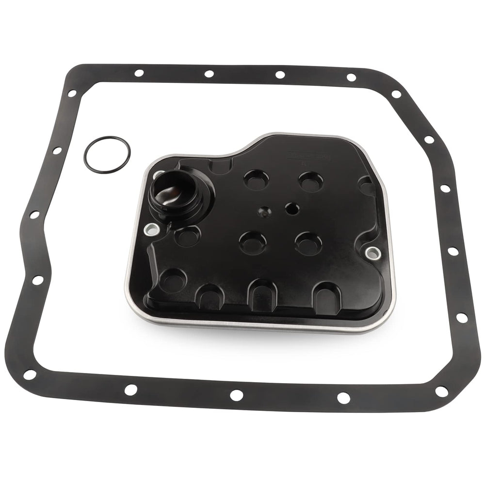 Allmotorparts transmission filter kit 58010 package protects transmission fluid from contaminants for cleaner operation.