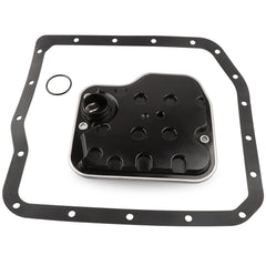 Allmotorparts transmission filter kit 58010 package protects transmission fluid from contaminants for cleaner operation.