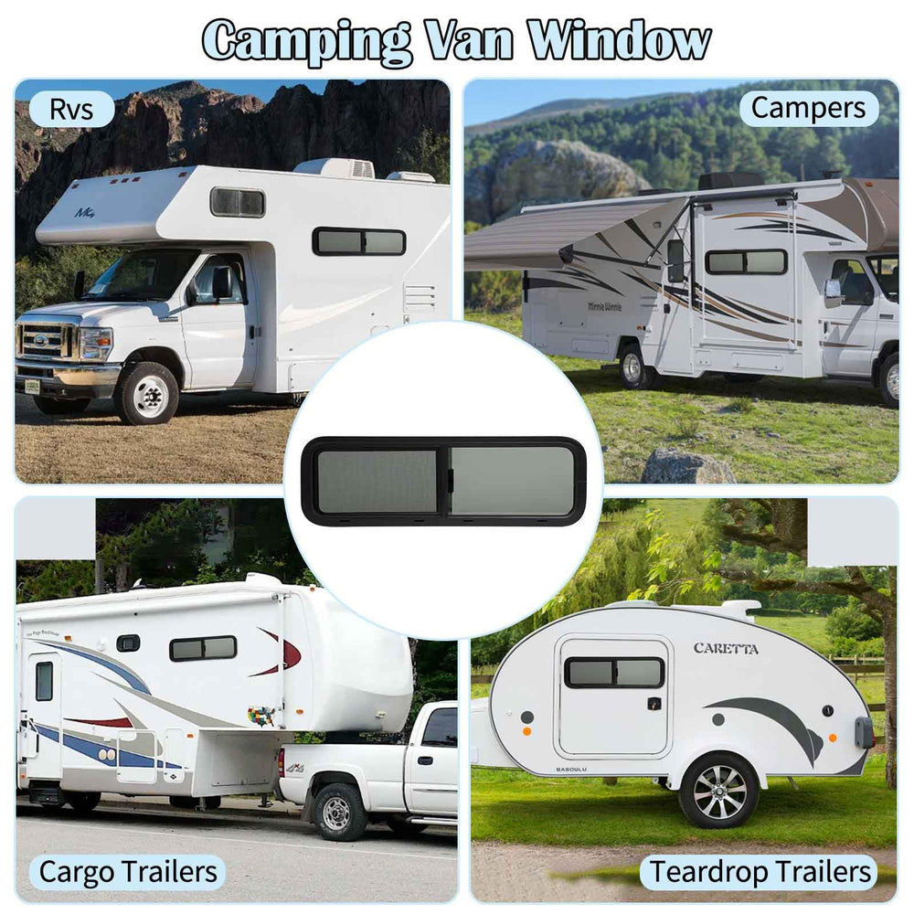 AlloTemlass half-slider bunk window provides adjustable airflow while maintaining security.