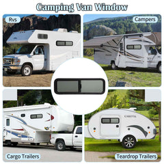 AlloTemlass half-slider bunk window provides adjustable airflow while maintaining security.