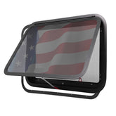 AlloTemlass RV Window exterior view with privacy-ready tempered glass and weather protection.