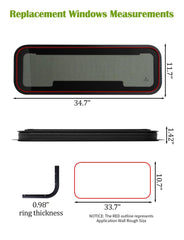 AlloTemlass removable mesh screen enables airflow