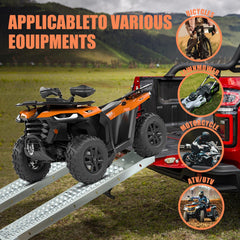 Alloy Steel Ramp supports lawn mowers, dirt bikes, and ATVs with high capacity.