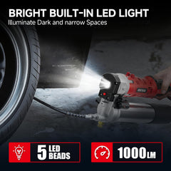 Alloyman rugged motor design built for tough, on-site lubrication tasks.