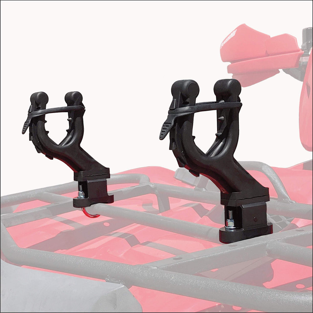 All Rite Graspur ATV1 bow rack on rugged trail