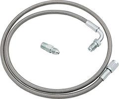 Allstar Performance 46100 end fittings for secure -3AN straight and 3/16 inch flare connections.