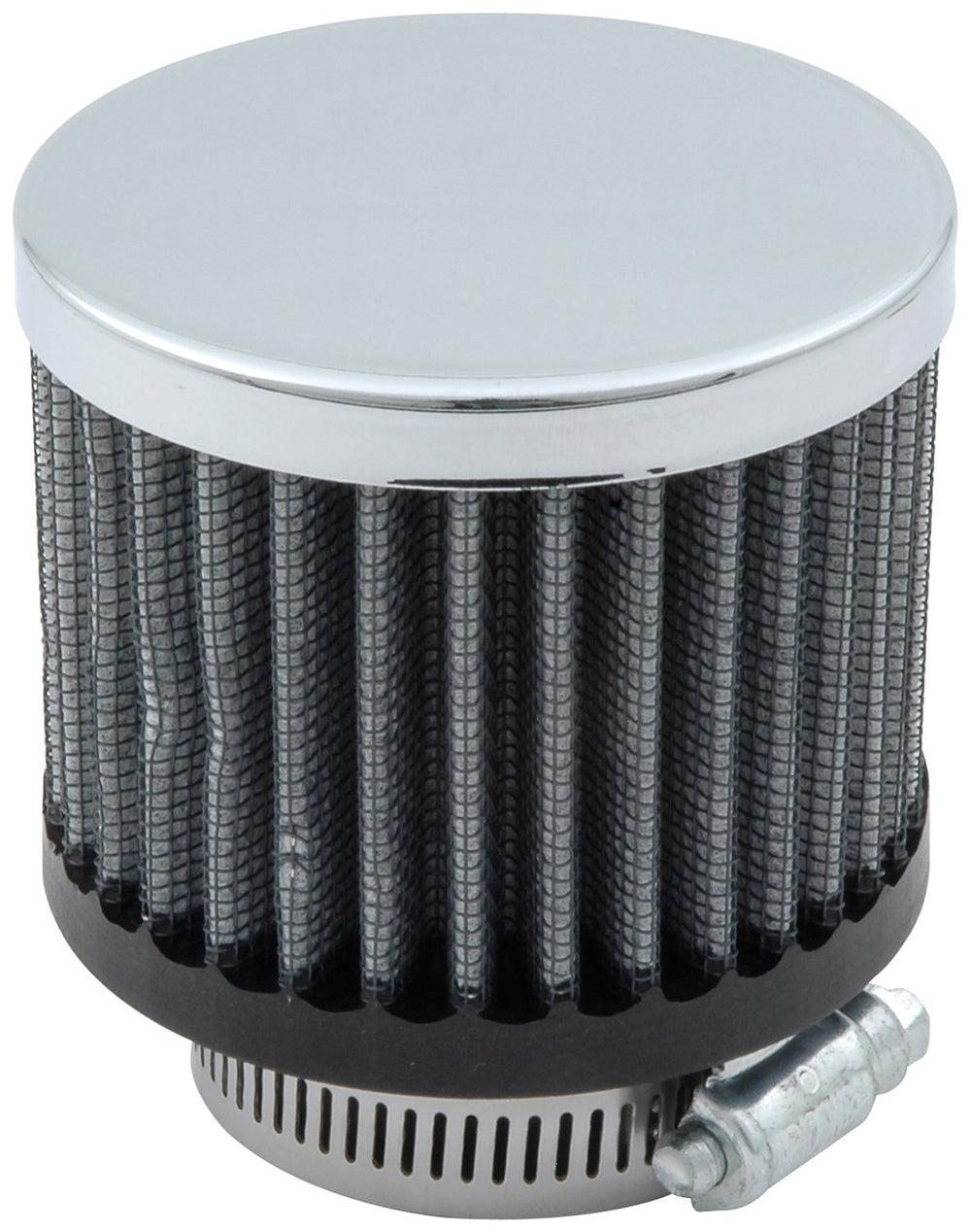 Allstar Performance breather clamp-on round for 1-3/8 in tubes enhances valve cover venting