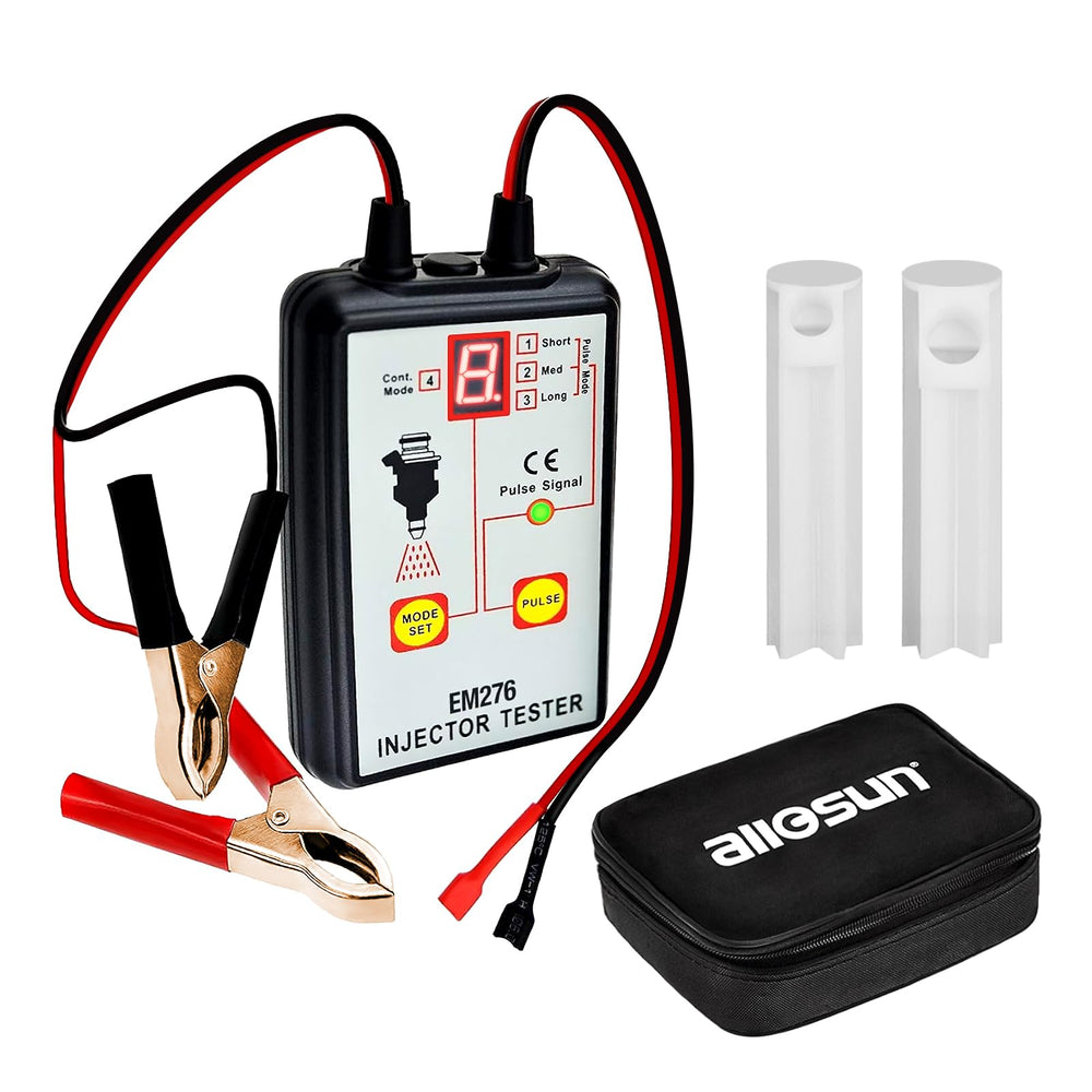 Allsun EM276SET fuel injector tester displays the testing unit for precise diagnostics