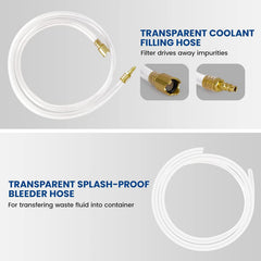 Alltooetools hose with reinforcement closeup demonstrates corrosion resistance and air tightness.