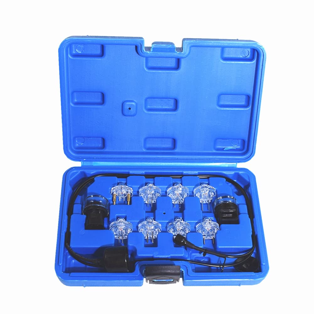 Alltooetools Noid Light Test Kit on injector harness shows EFI health via flashing light