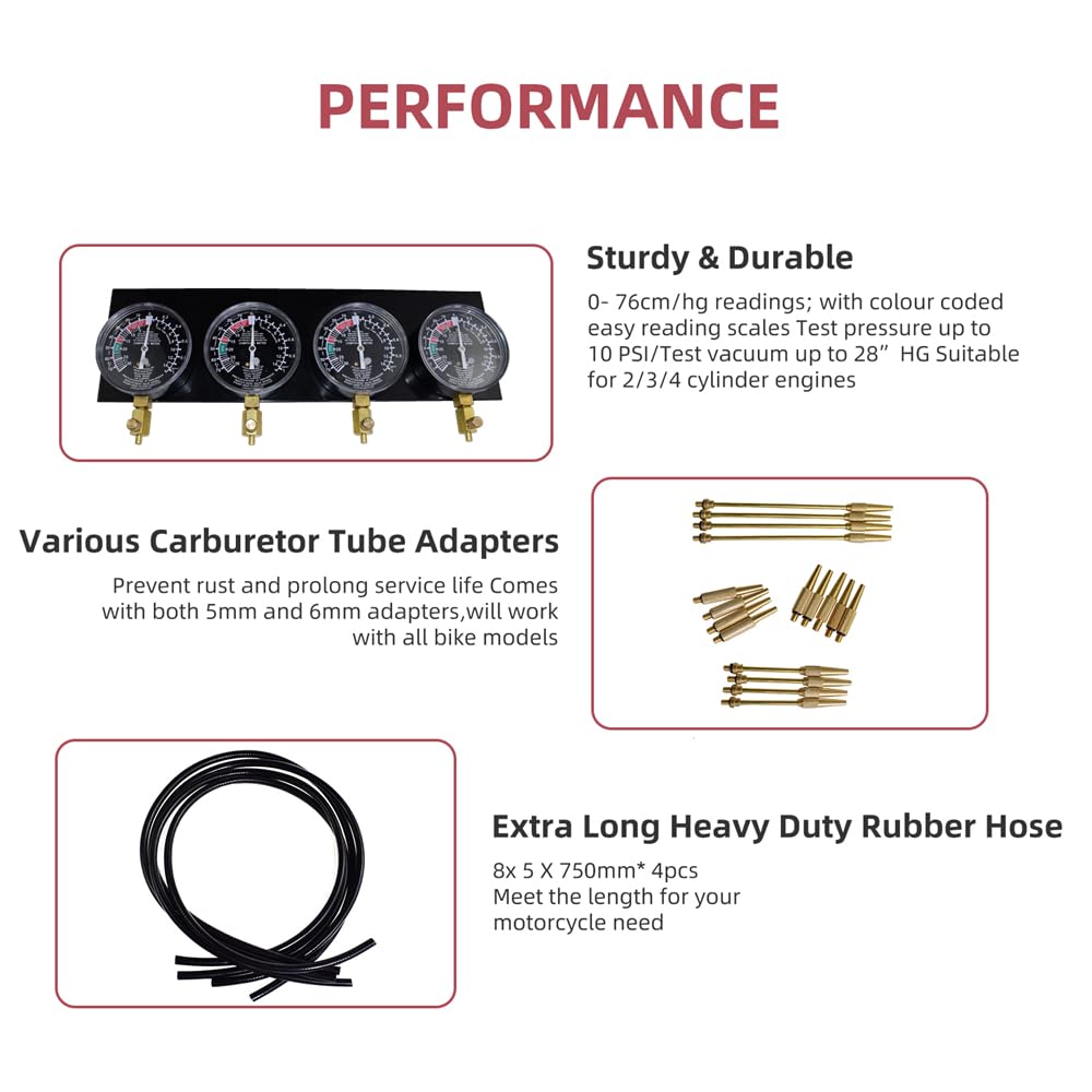 Alltooetools rubber hoses in kit for flexible vacuum connections