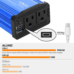 ALLWEI 18W USB-A port for smart device quick charging