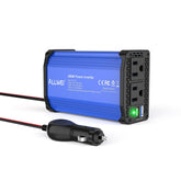 ALLWEI 300W car inverter front view with dual outlets for devices