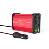 ALLWEI 300W inverter front view showing dual outlets for on the go power