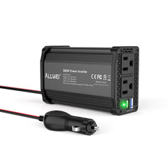 ALLWEI 300W inverter front view for road power and travel