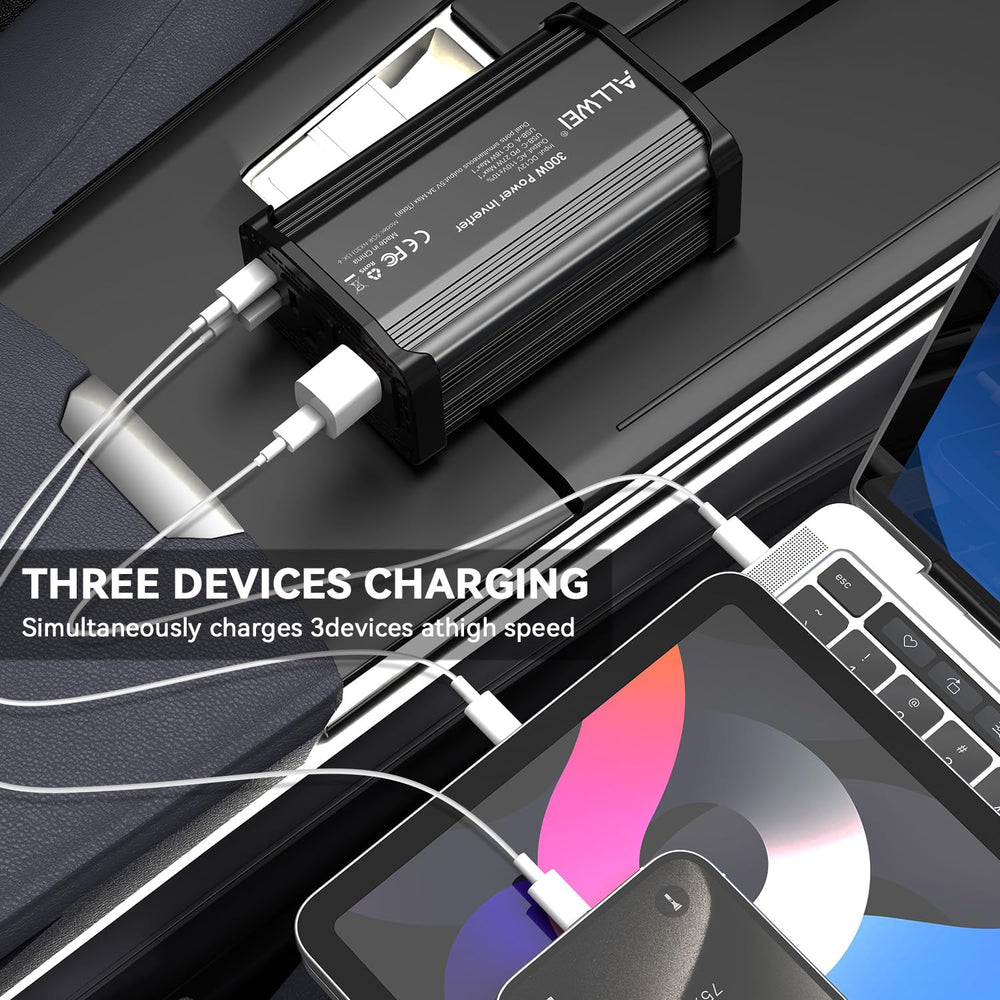 ALLWEI USB-C 27W port close-up for fast phone charging