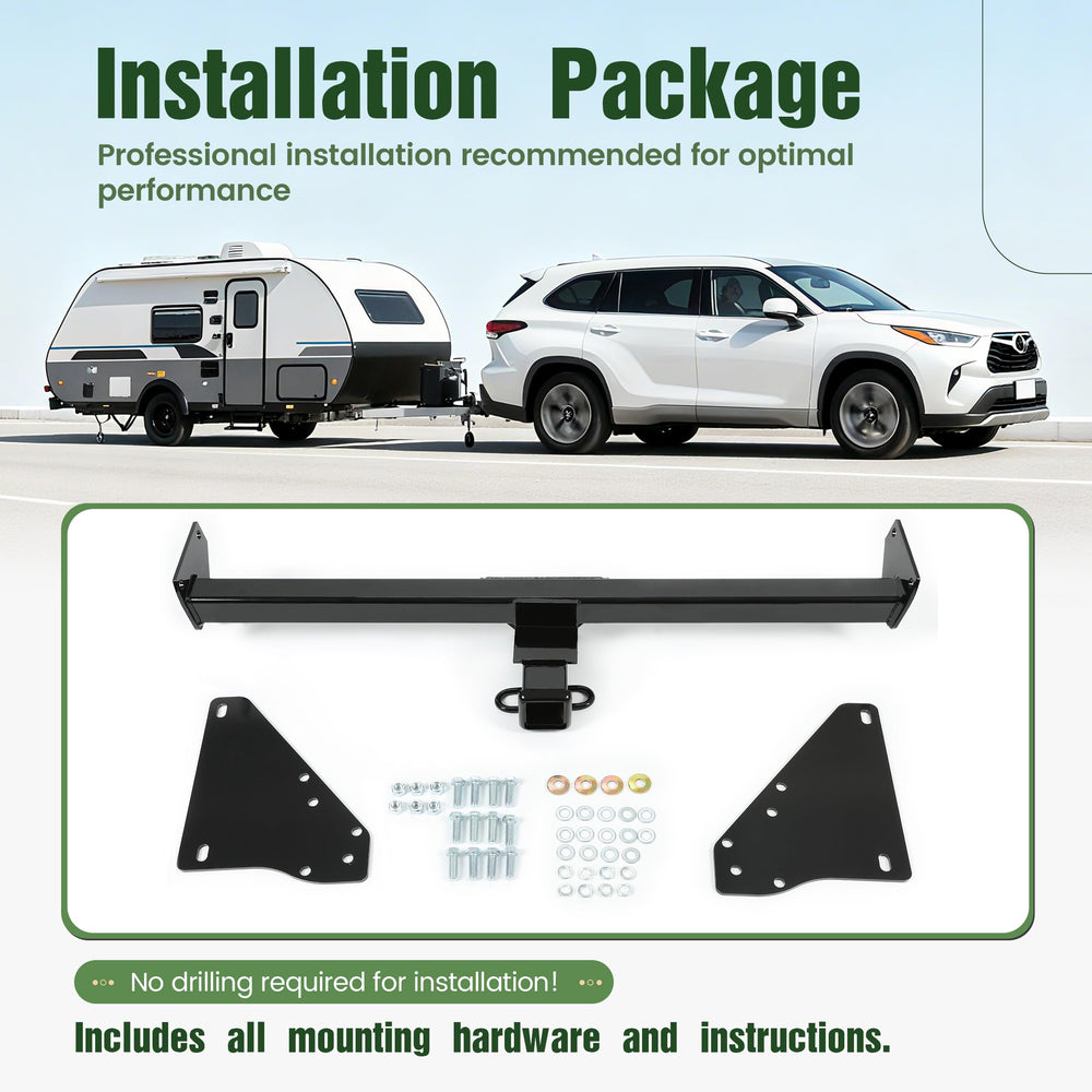 ALMULOO Class 3 hitch supports up to 4000 lb gross trailer weight.