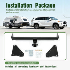 ALMULOO Class 3 hitch supports up to 4000 lb gross trailer weight.