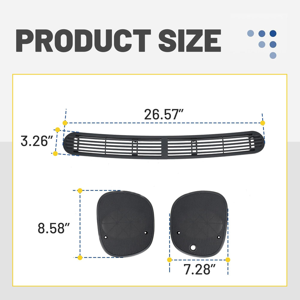 ALMULOO defrost grille replacement for S10 and Bravada models