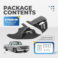 ALMULOO kick panels compatible with dealer-installed AC for versatile fit