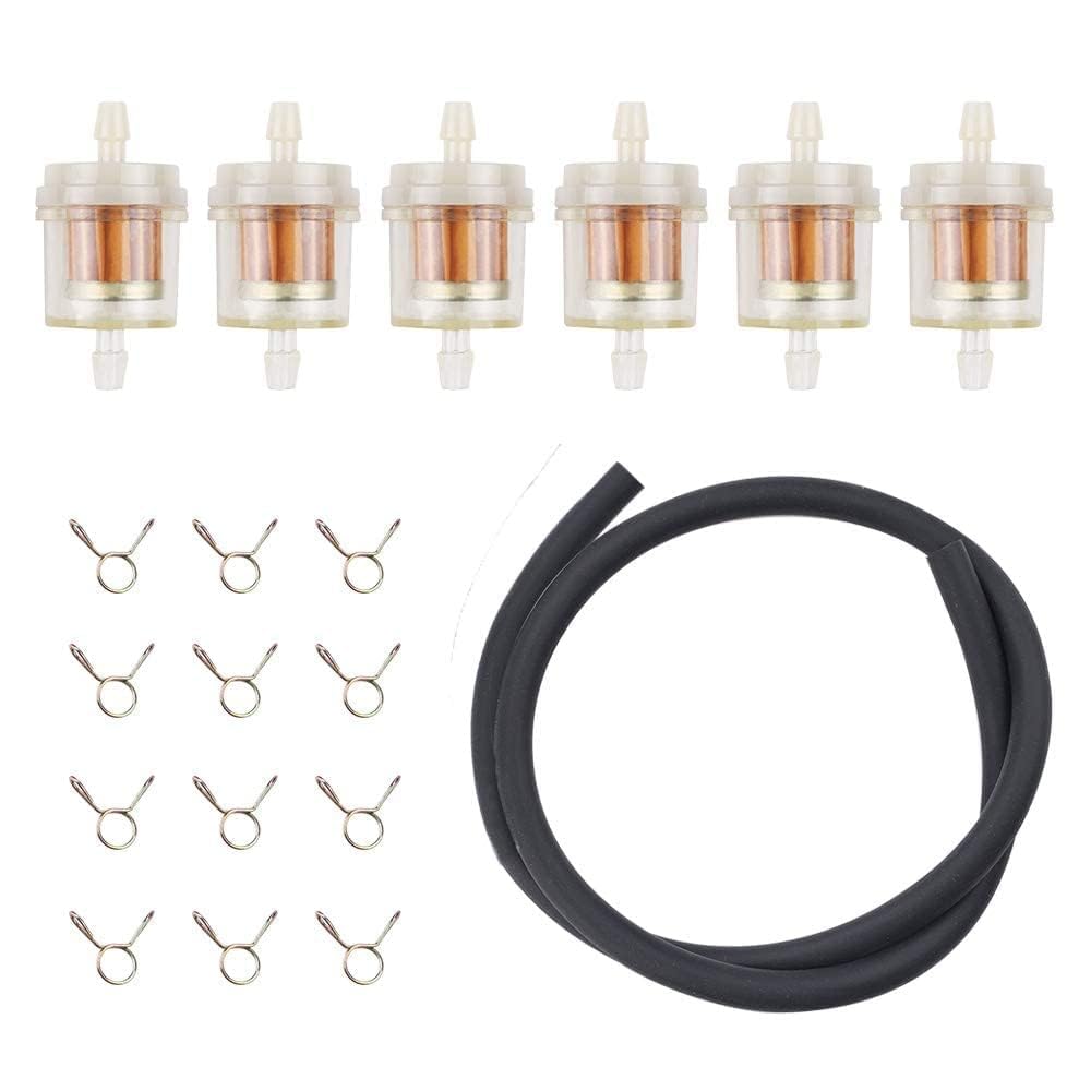 Compact, dependable fuel filter pack for scooters and mopeds.