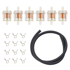 Compact, dependable fuel filter pack for scooters and mopeds.