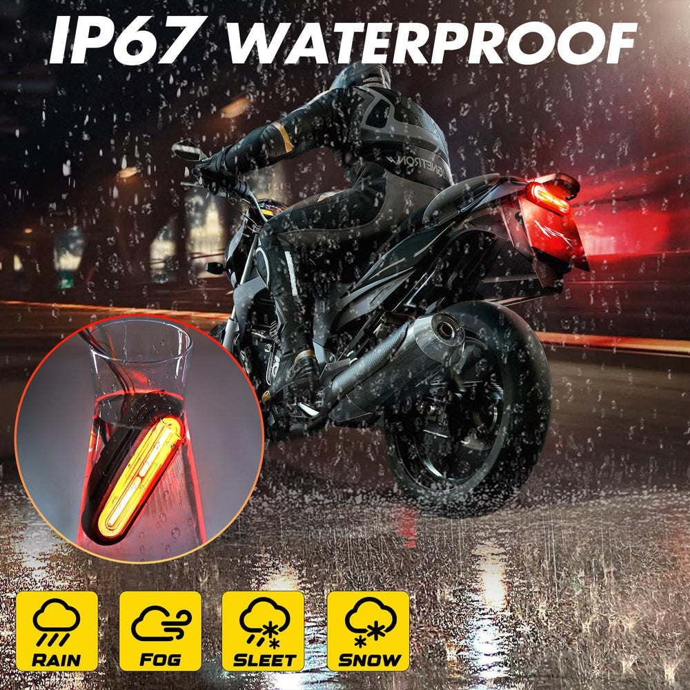 Alopee 5 LED brake light signaling for safer stopping.