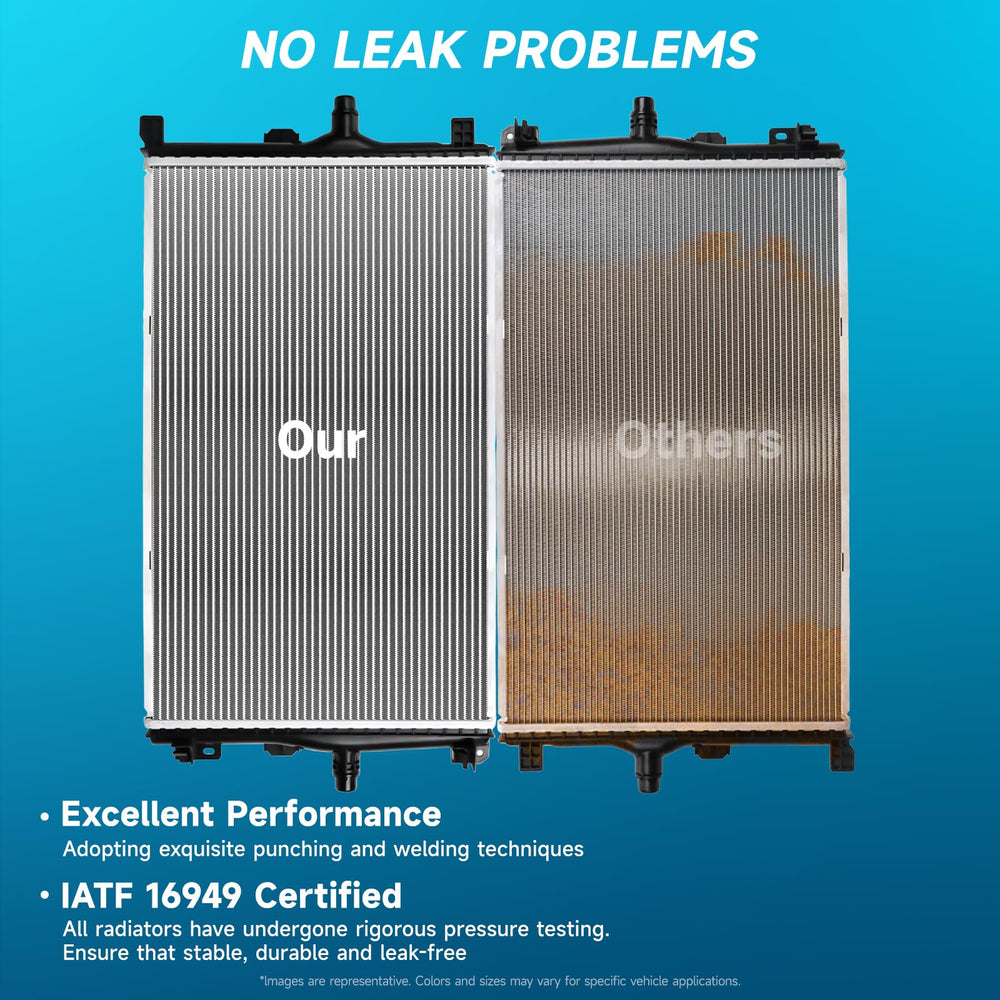 AlpaSpare radiator matches OEM numbers for proper fit