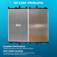 AlpaSpare radiator matches OEM numbers for proper fit