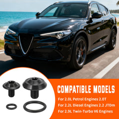 Alpha Rider Giulia/Stelvio fitment for 2.0T engines shown