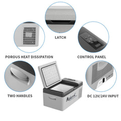 Alpicool C15 insulation-foam: thick insulation preserves cooling without high energy use.