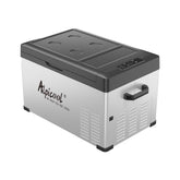 Alpicool C30 front view shows compact portable freezer ready for road trips.