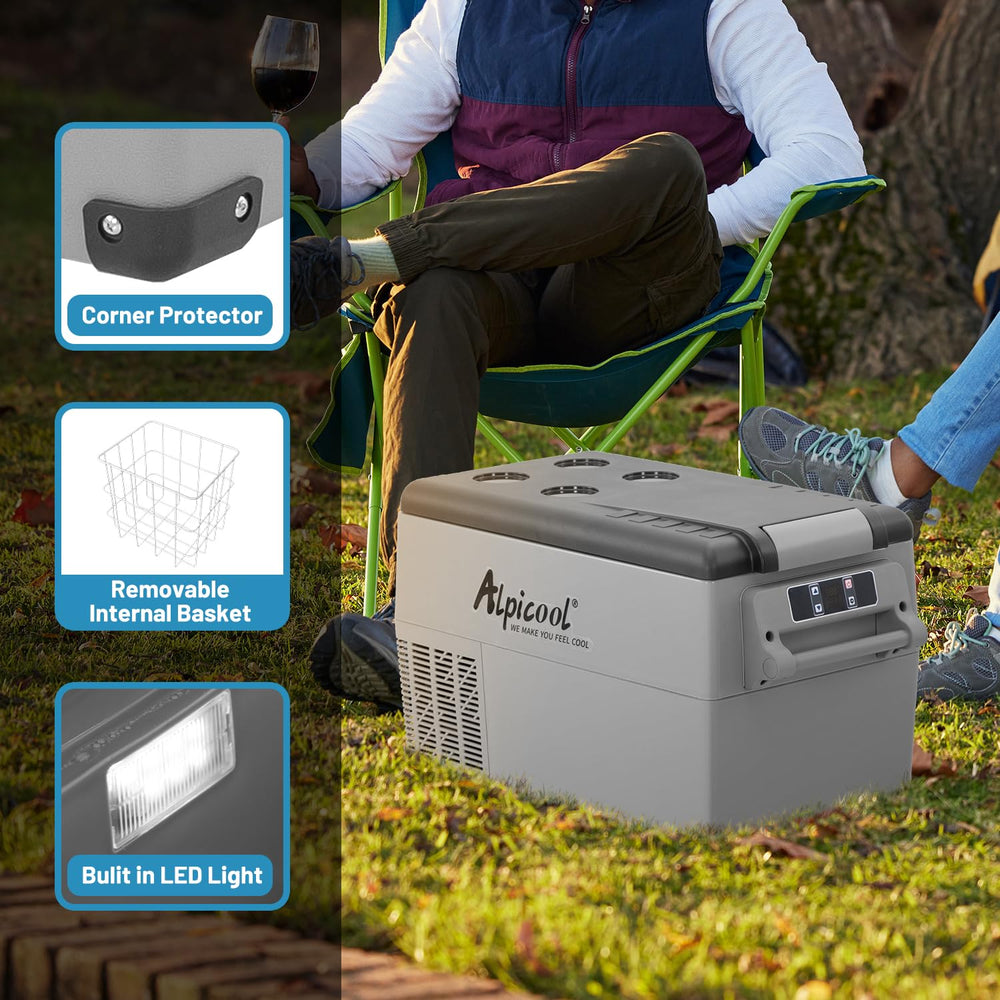 Alpicool CF55 battery protection levels guard your vehicle battery.