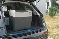 Alpicool CX30 outdoor travel-ready setup keeps drinks cool on adventures.