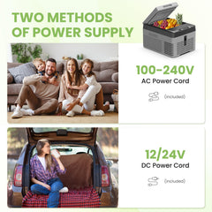 Alpicool ECO mode conserves energy while preserving freshness during stationary use.