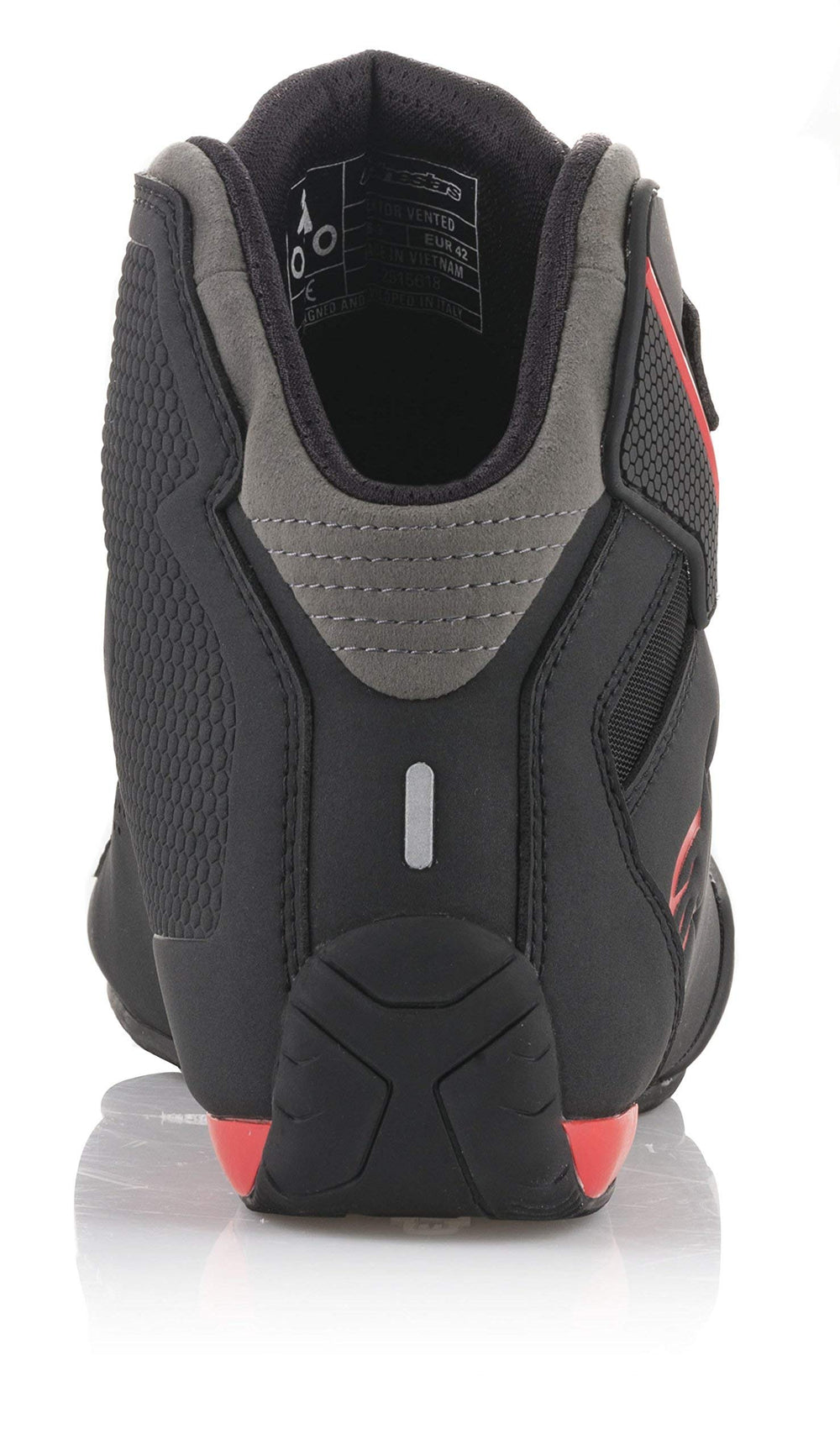 Alpinestars Sektor upper in durable microfiber offering abrasion resistance.