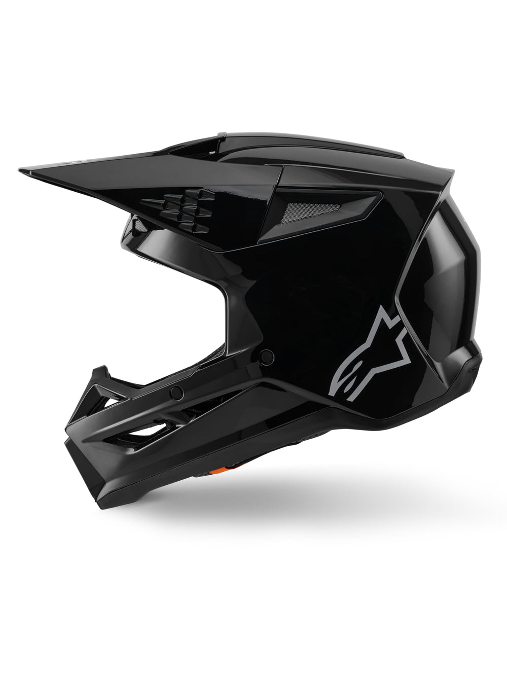 Alpinestars SM3 Solid Helmet top view emphasizing compact ergonomic shape