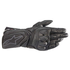 Alpinestars SP-8 V3 gloves in black, full gauntlet protection for confident track days