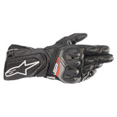 Alpinestars SP-8 V3 gloves with full gauntlet for sport and street protection.