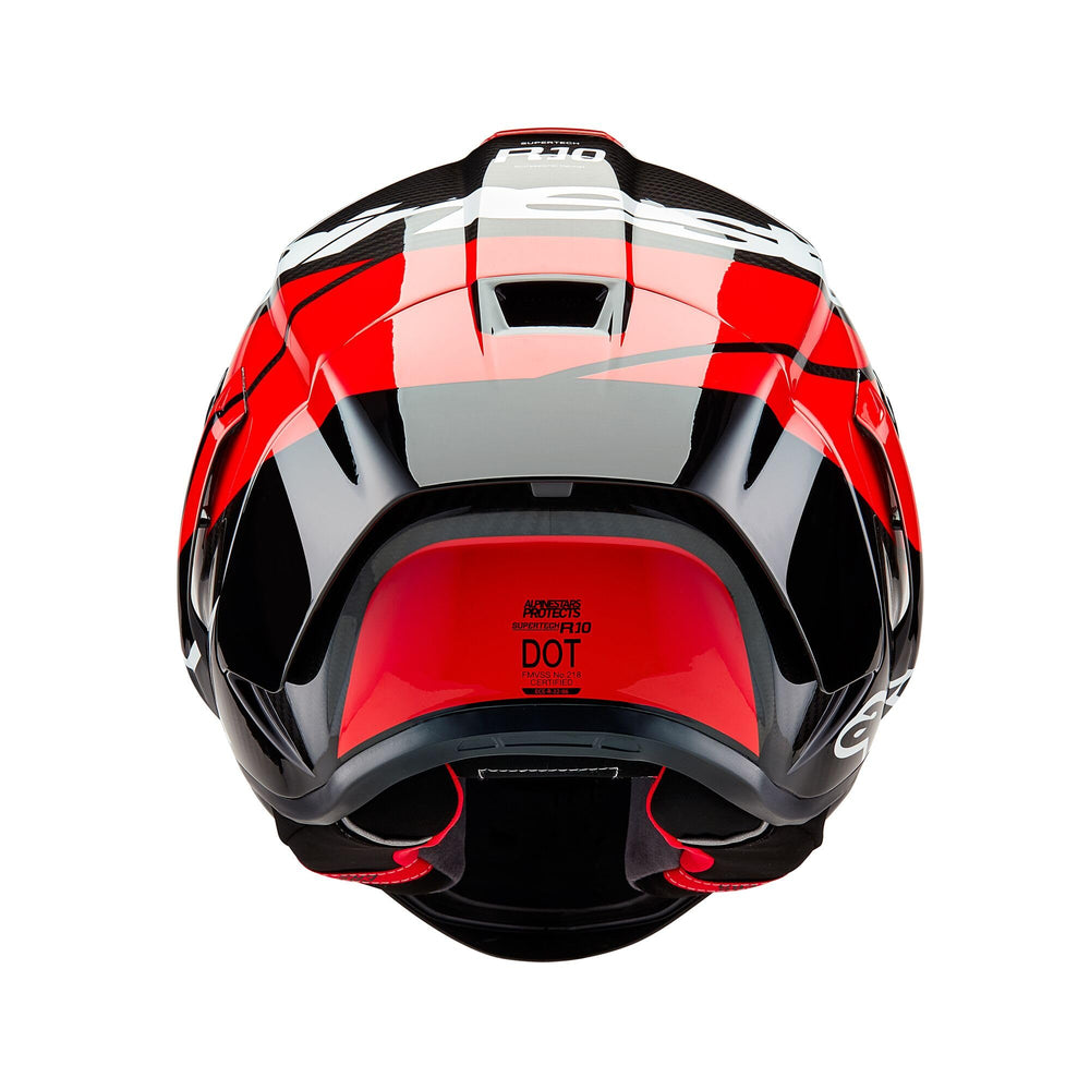 Alpinestars Supertech R10 Element helmet with DOT and ECE certifications