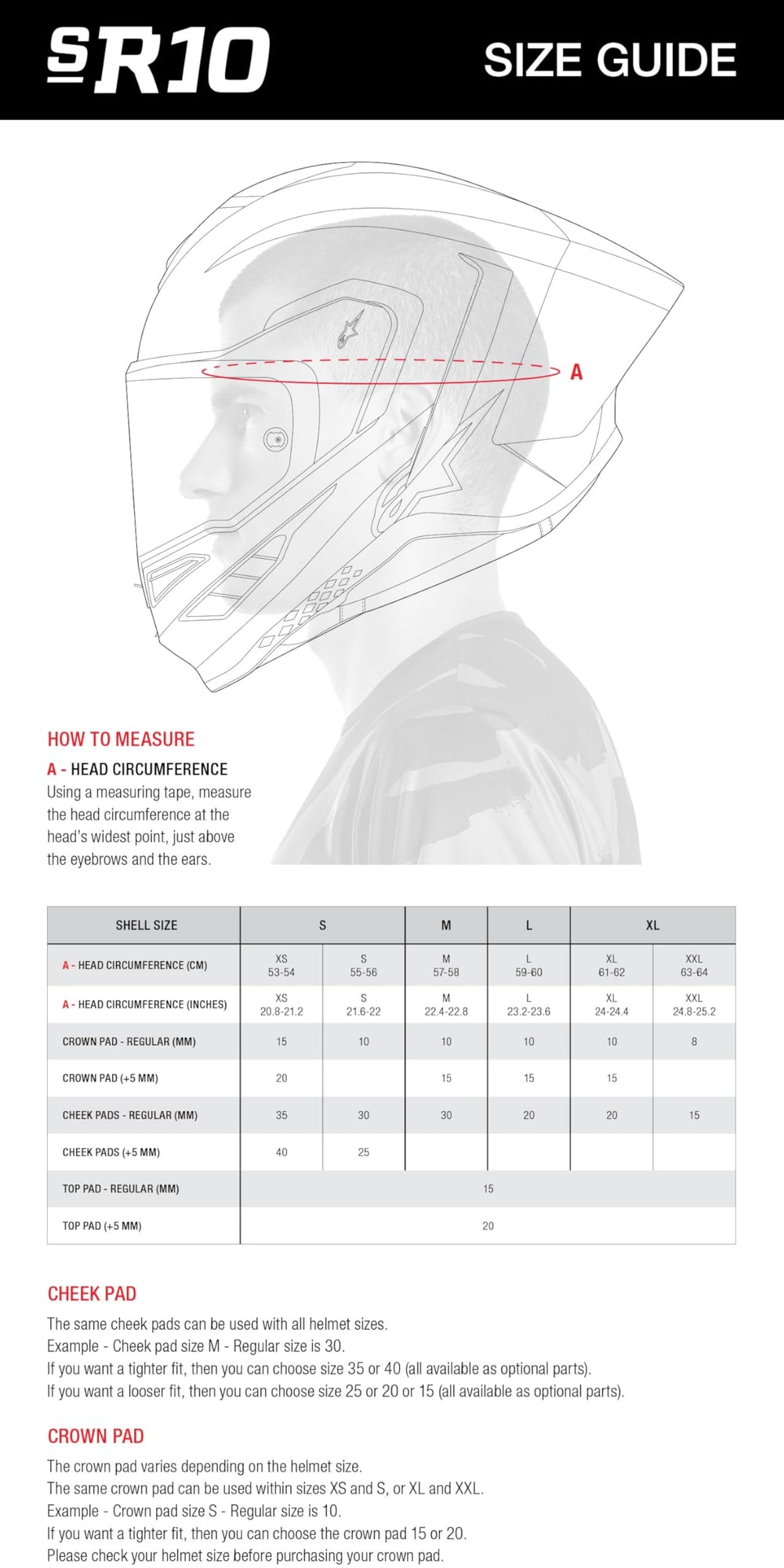 Alpinestars Supertech R10 Element 2XL size for a secure, comfortable ride