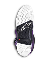Alpinestars Tech 7 boot rear-bridge protection enhances durability.