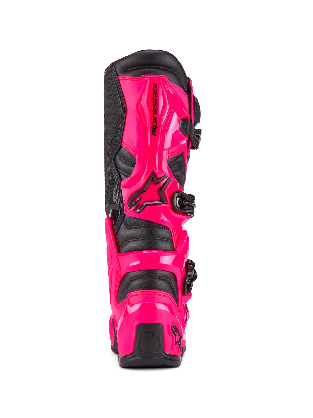 Alpinestars Tech 7 boot with suede leather and 3D foam lining for comfort and impact resistance.
