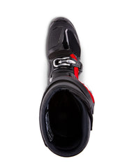 Alpinestars Tech 7 boots — extensive TPU protection plus suede leather and foam lining.