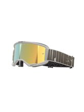Alpinestars Vision 5 goggle with wind mirror gold lens for clear off-road visibility.
