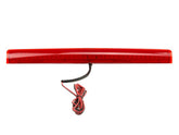 Alpinetech 15.5-inch quarter-round spoiler light, front view, boosts rear visibility for safer driving.