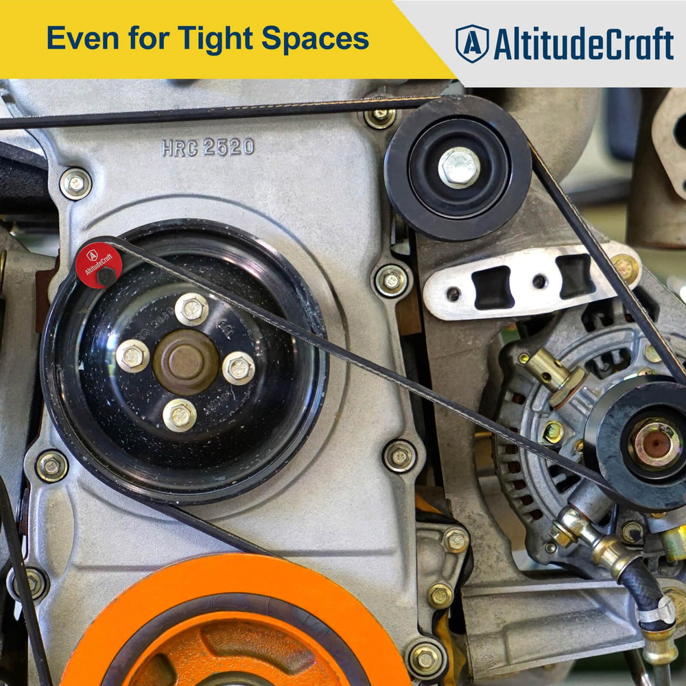 AltitudeCraft Stretch Fit Tool belt-alignment-protection aids belt seating during install.