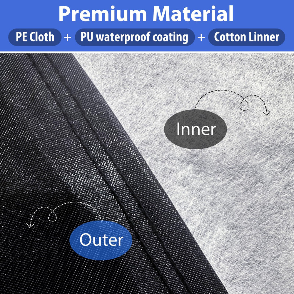 AltoCover windshield cover keeps snow and ice from forming on the glass.
